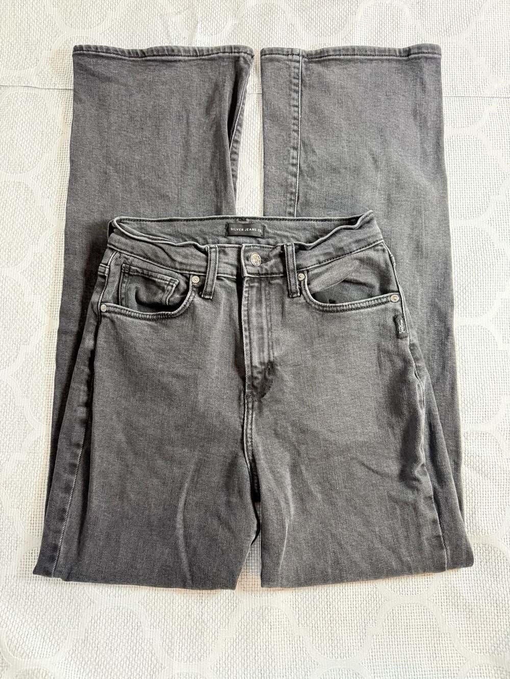 Silver Jeans Co. Black Wash Denim Straight Leg Jeans